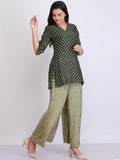 Olive Green Top Combo - Set Of 2