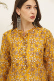 Nazm Block Print Kurta Set