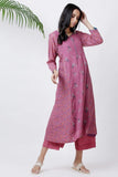 Flare Pink Kurta With Palazzo