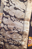 Black Moonga Silk Saree - Silk Mark Certified