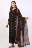 Chocolate Brown Booti Dupatta