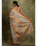 Grey Gold Tissue Handloom Saree