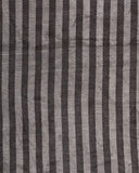 Zari Stripe Sari - Black & Silver