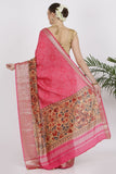 Rose Pink Katan Silk Saree - Silk Mark Certified