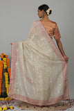 Pure Kora Silk Tissue Banarasi Handloom Saree- Silk Mark Certified