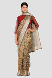 Gold Silver Tissue Silk Saree - Silk Mark Certified