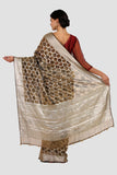 Gold Silver Tissue Silk Saree - Silk Mark Certified