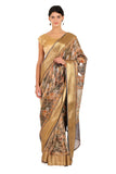 Multicolour Katan Silk Saree - Silk Mark Certified