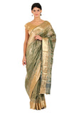 Pastel Green Katan Silk Saree - Silk Mark Certified